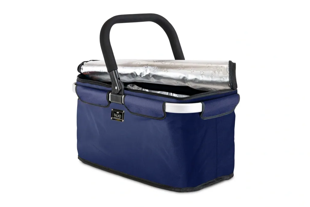 Thermo shopping basket "Falko", blue, plain, 25 liters