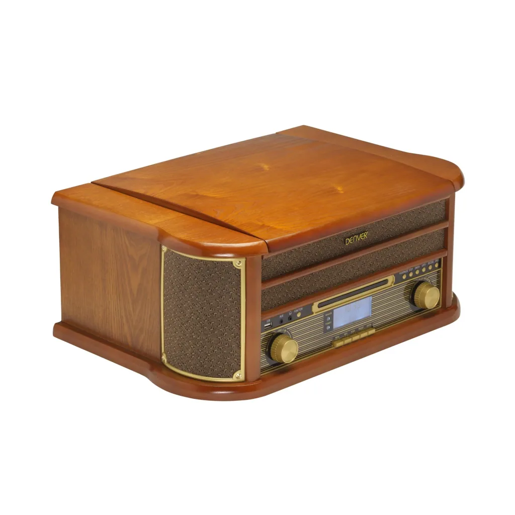 Retro HiFi system with DAB in wood look