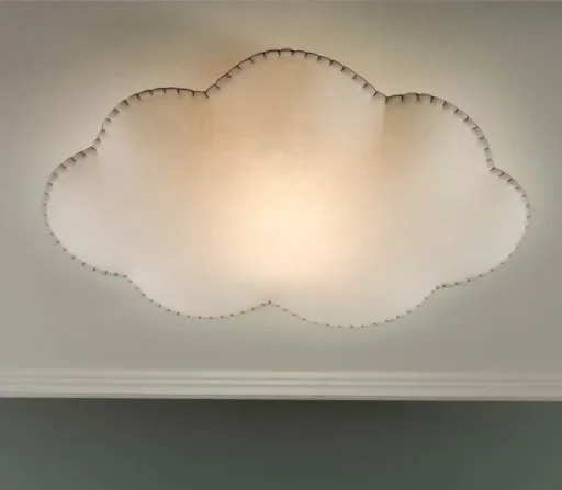 Buokid's ceiling lamp Nube large, Color of the seam: blue