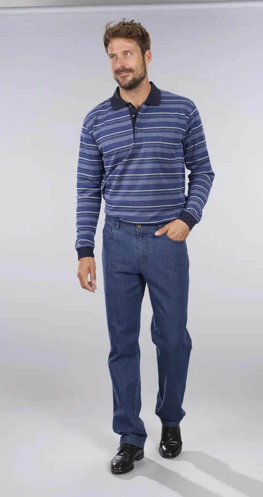 Comfort jeans, color bluestone, size 48