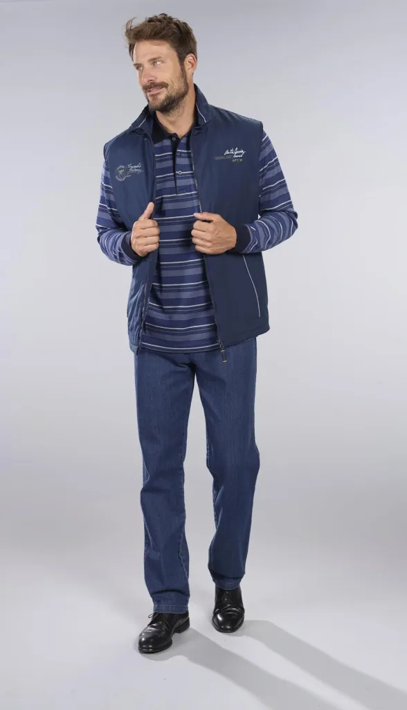 Comfort jeans, color bluestone, size 48