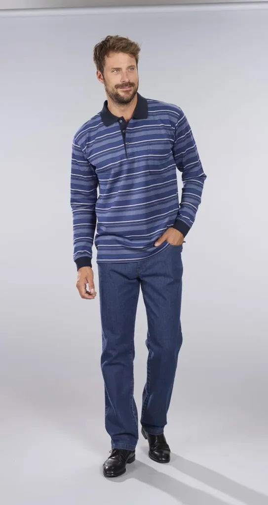 Comfort jeans, color bluestone, size 48