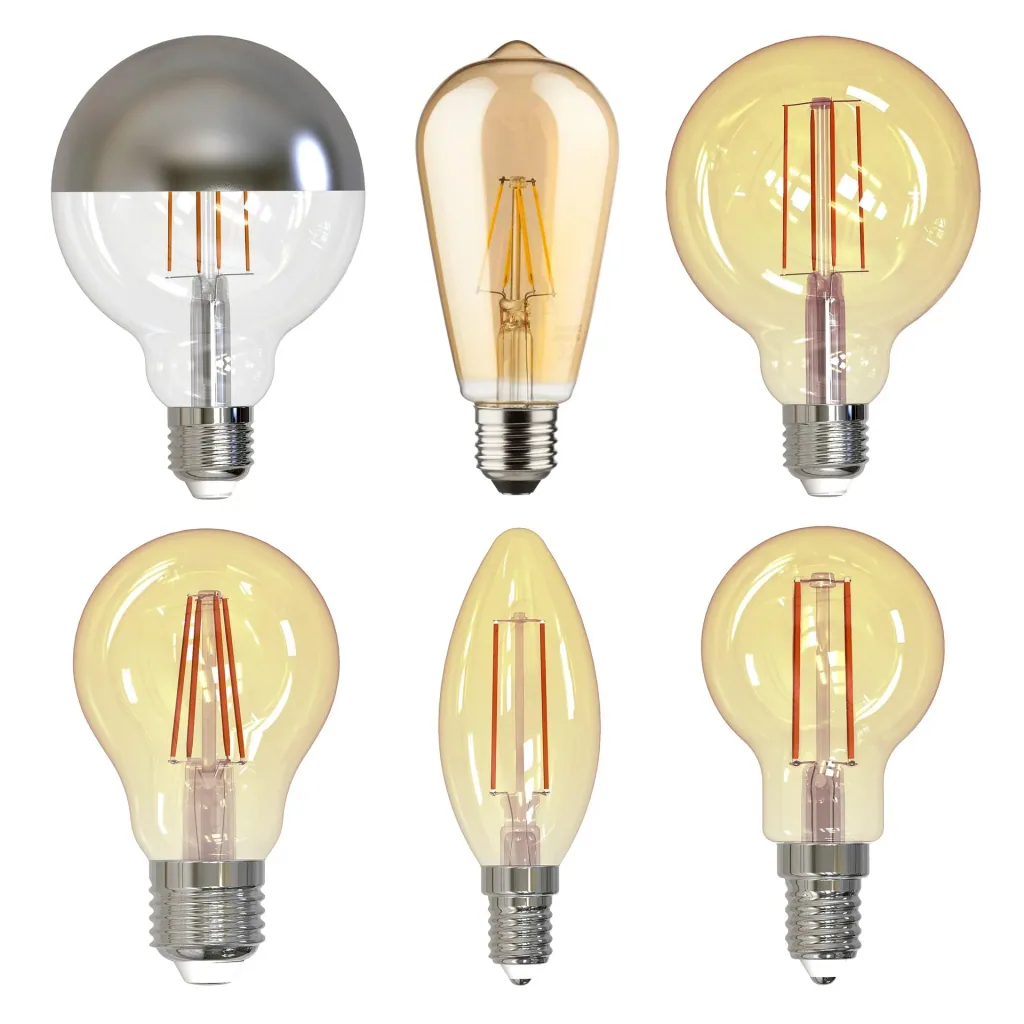 LED retro decorative globe lamp mirrored with 9 watts, E27, 2000 Kelvin, dimmable