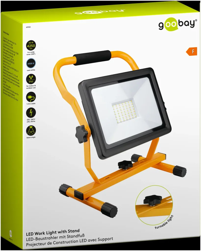 50W LED construction spotlight base KW 4250LM