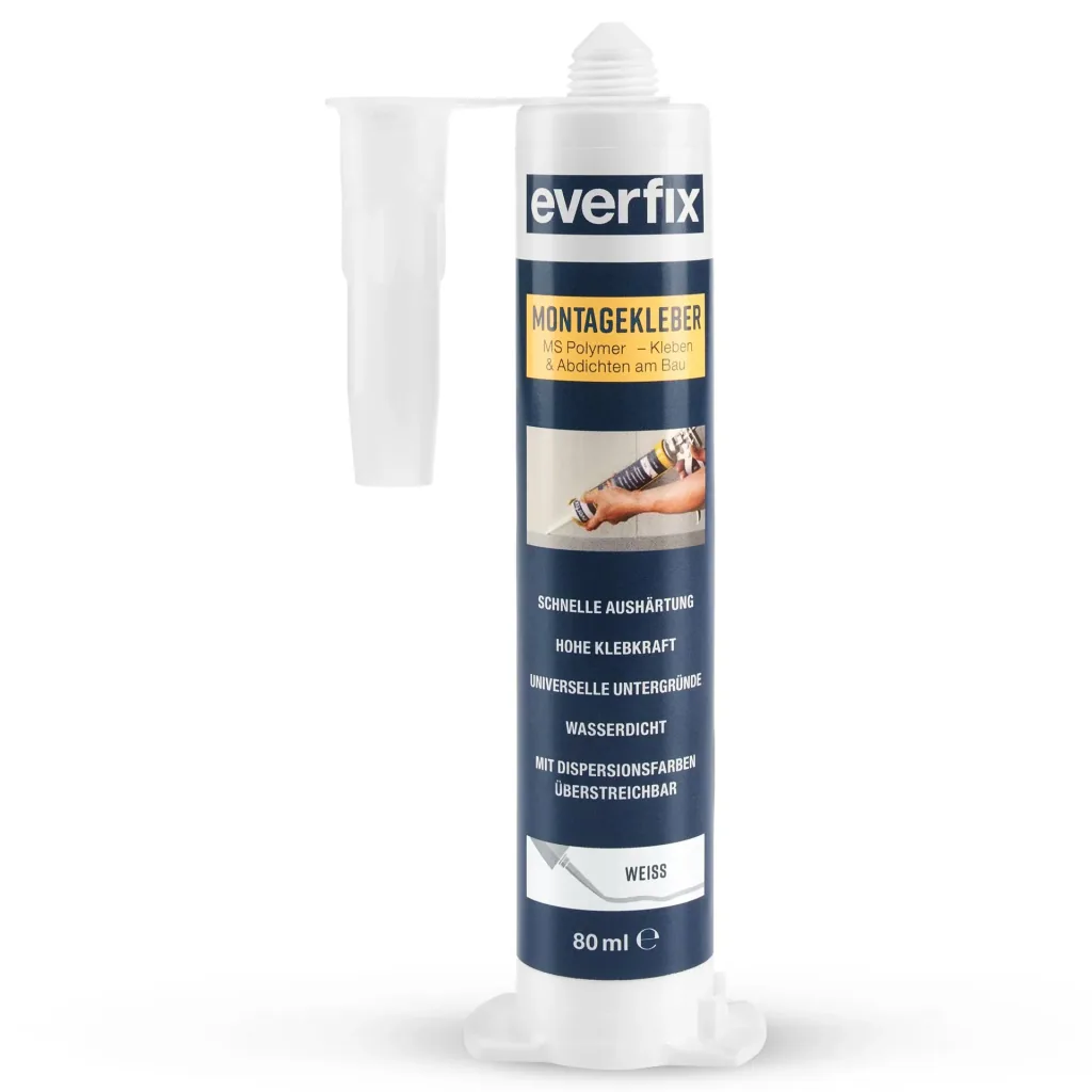 Assembly adhesive, white, 80 ml