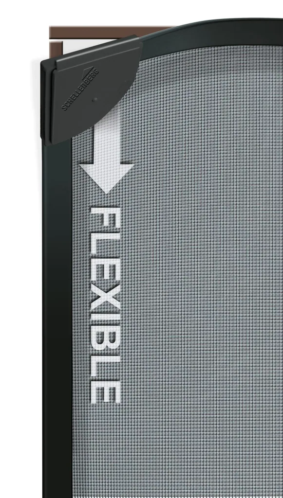 Fly screen magnetic frame with fiberglass fabric, anthracite, 100 x 120 cm