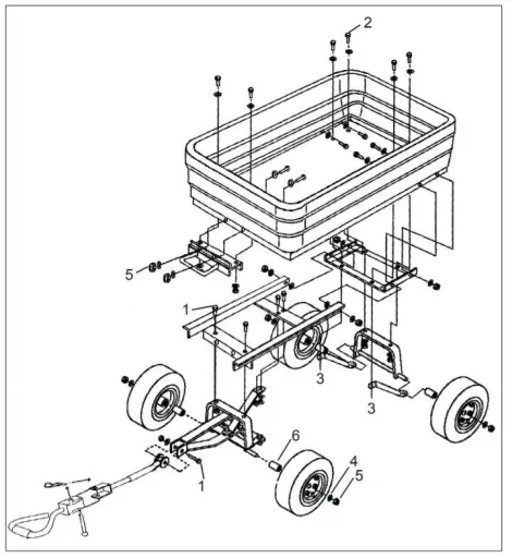 Garden transport cart "GGW 250" - with tipping function