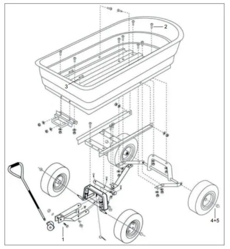 Garden transport cart "GGW 250" - with tipping function