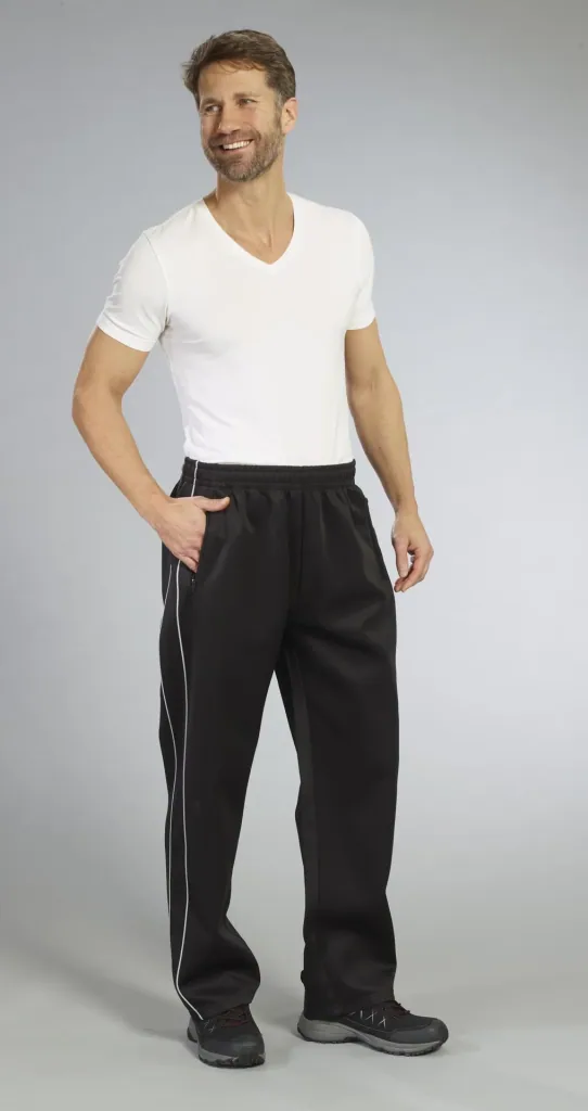 Leisure trousers color black, size M
