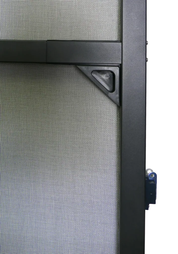 Telescopic insect screen for doors, 100 x 215 cm, anthracite