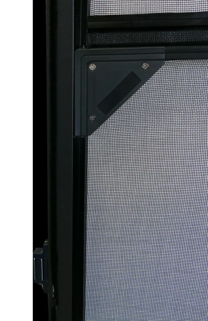 Telescopic insect screen for doors, 100 x 215 cm, anthracite