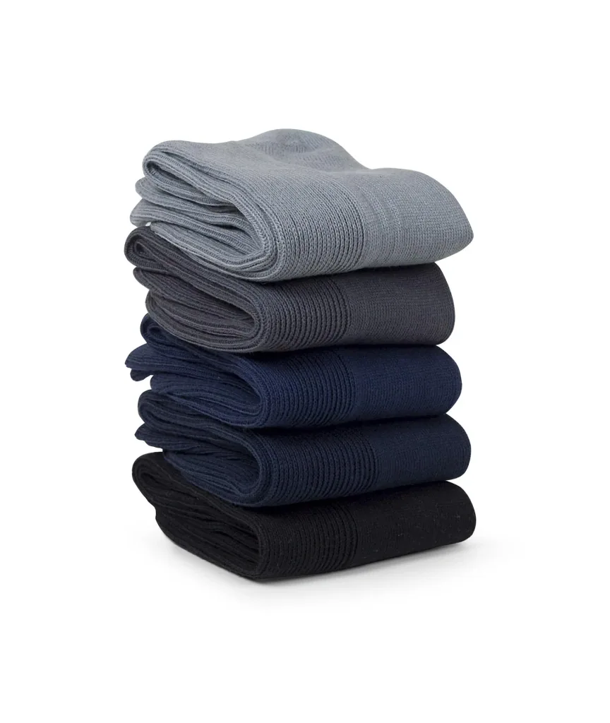 Comfortable socks, dark assorted, size 43 - 46, 5 pairs