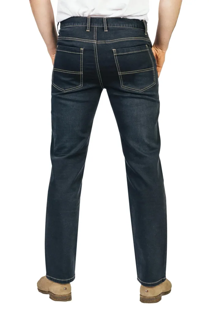 Stretch denim jogging pants, black, size 26
