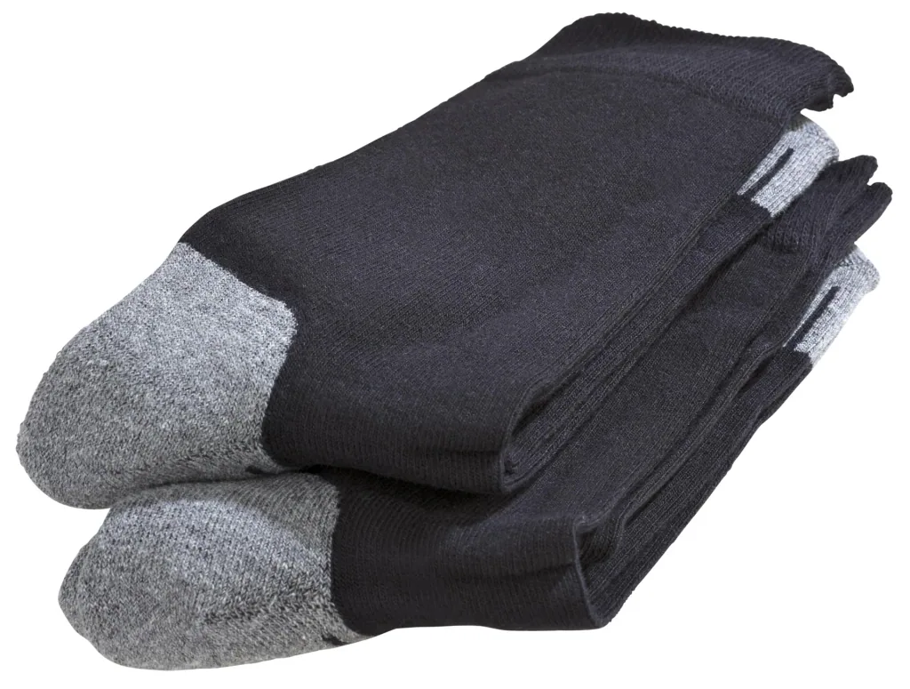 Hiking socks 2-pack, color black, size 43/46