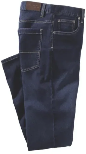 Stretch denim jogging pants, color bluestone, size 50