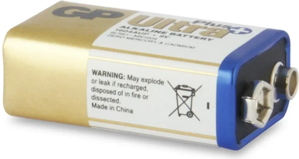 ULTRA PLUS 9V Block Alkaline Battery - 1 piece