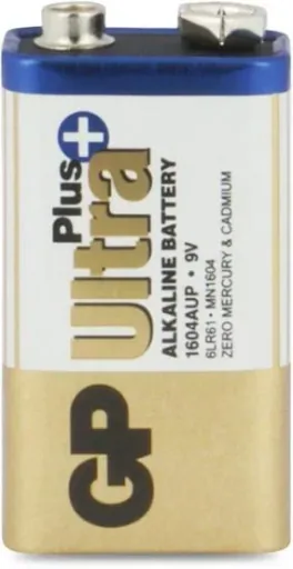 ULTRA PLUS 9V Block Alkaline Battery - 1 piece