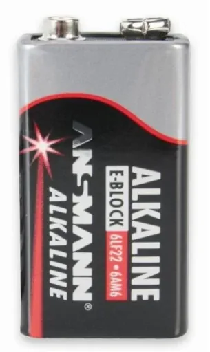 Alkaline 9V block battery - 1 piece