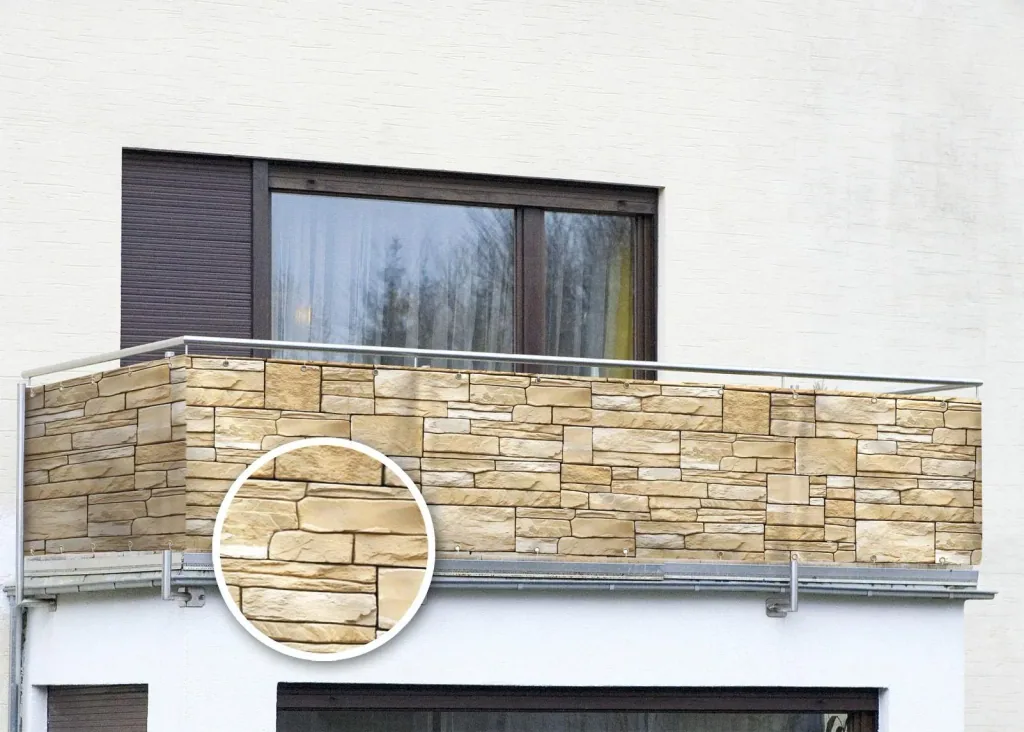Balcony privacy screen "Wall"