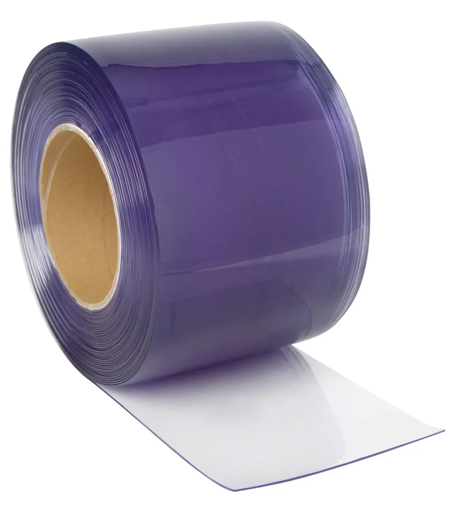 PVC curtain 200x2mm, transparent, 25m roll