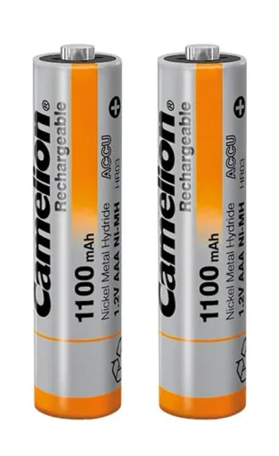 NiMH Micro (AAA) battery with 1100mAh - 2 pieces including box