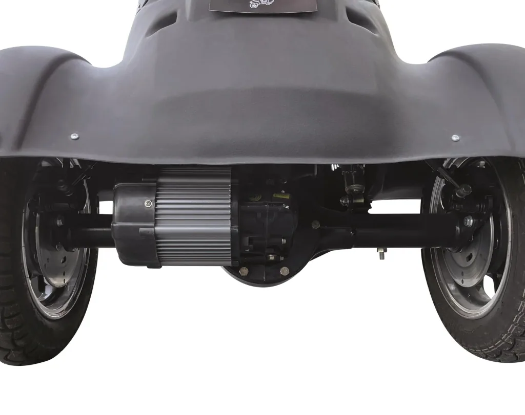 E-compact scooter "Lucca Trio" - 25 km/h - wind and weatherproof, blue