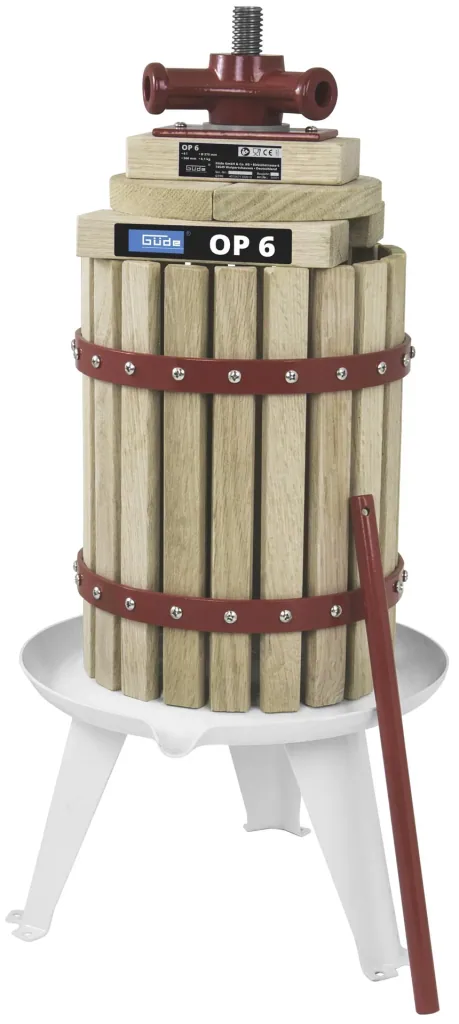 Fruit press OP 6, 6 liters with mechanical drive