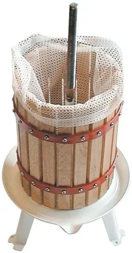 Fruit press OP 6, 6 liters with mechanical drive