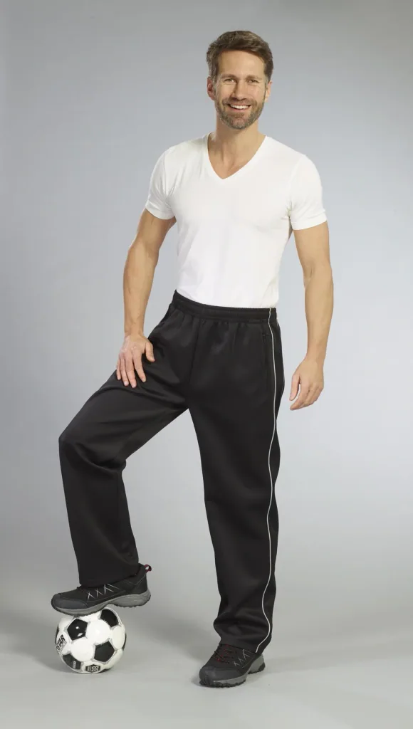 Casual trousers, black, size XL