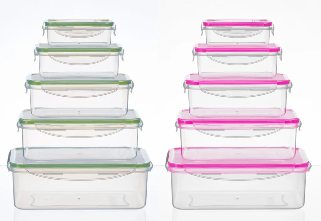 Storage containers 5-piece, green