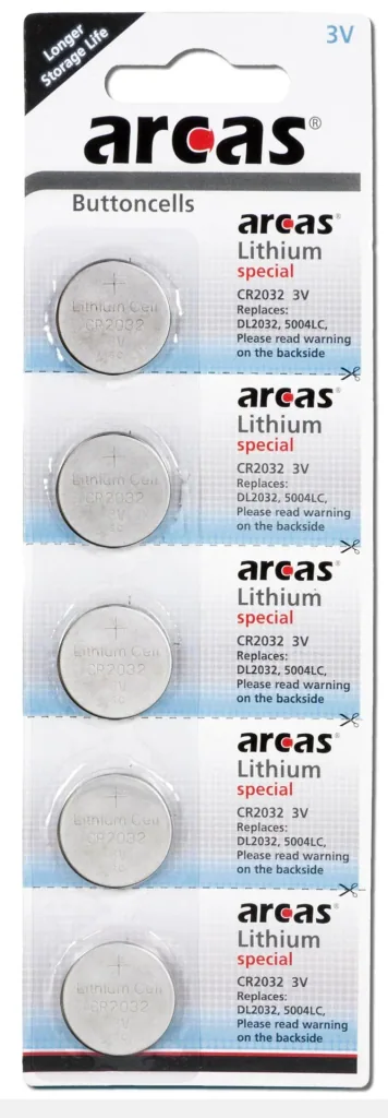 Lithium button cells CR2032 - 5 pieces