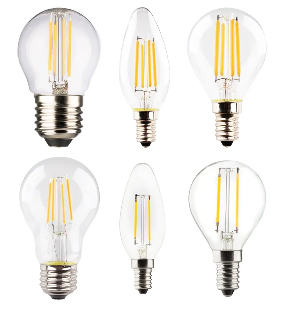 Retro LED drop lamp with 2.5 watts, E14, warm white