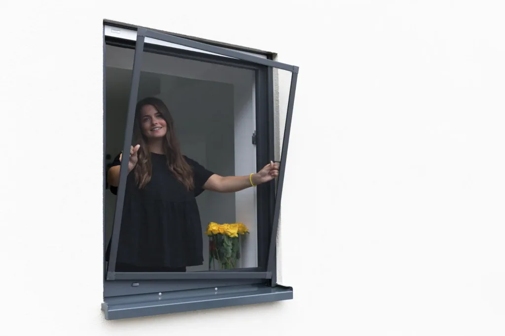 Insect screen window PREMIUM, color anthracite, 100 x 120 cm
