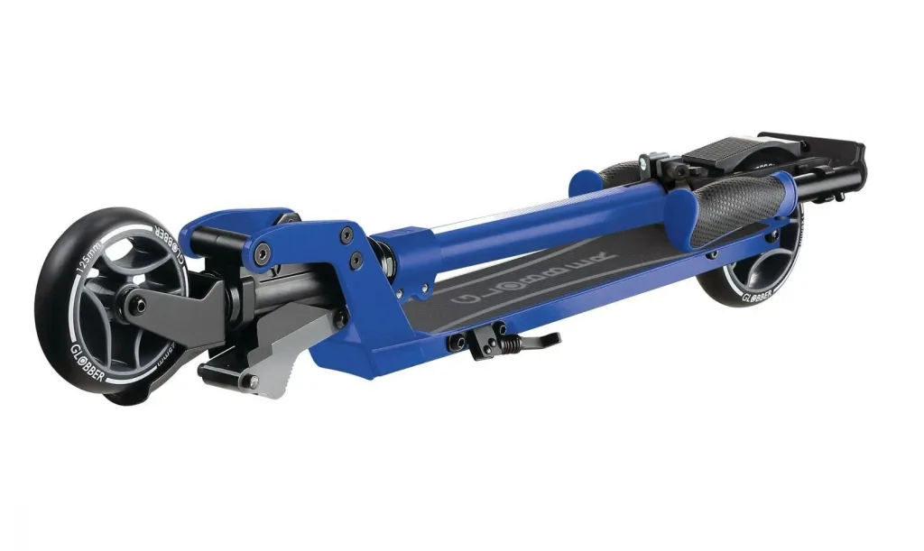 ONE K 125 scooter, 125 mm extra wide, ABEC 7, height adjustable, folding mechanism, blue