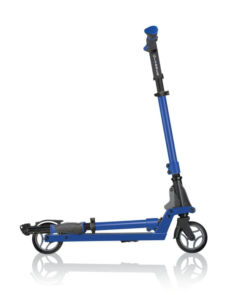 ONE K 125 scooter, 125 mm extra wide, ABEC 7, height adjustable, folding mechanism, blue