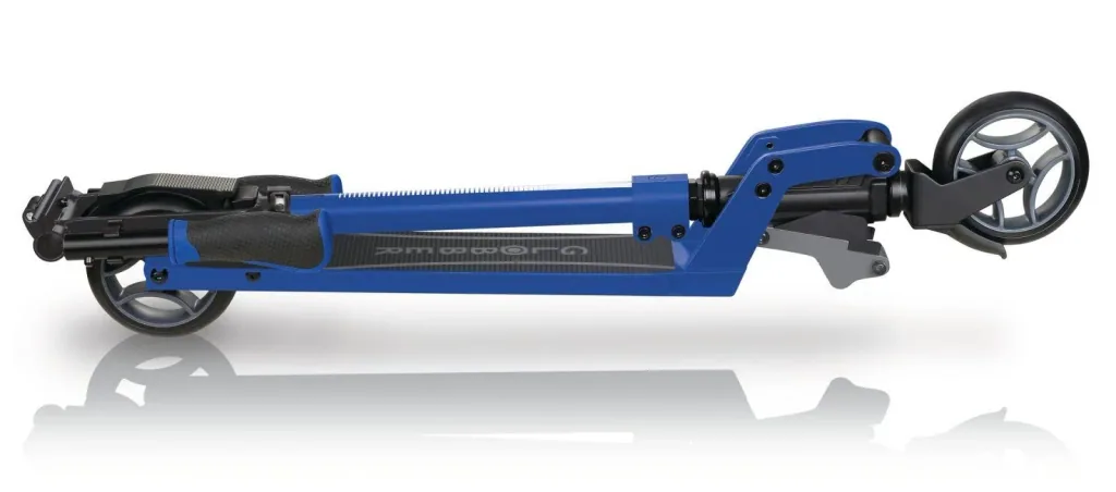 ONE K 125 scooter, 125 mm extra wide, ABEC 7, height adjustable, folding mechanism, blue