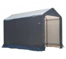 Foil Tool Shed 5.4 m², grey, 180×300 cm – reinforced back wall, DuPont steel frame, weather-resistant