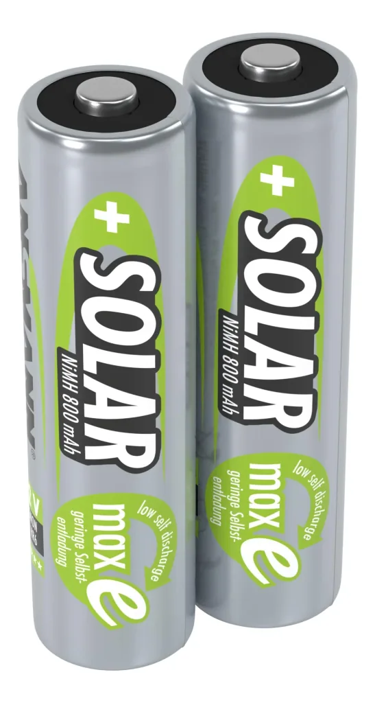 Solar NiMH Mignon (AA) battery with 800 mAh and maxE technology - 2 pieces