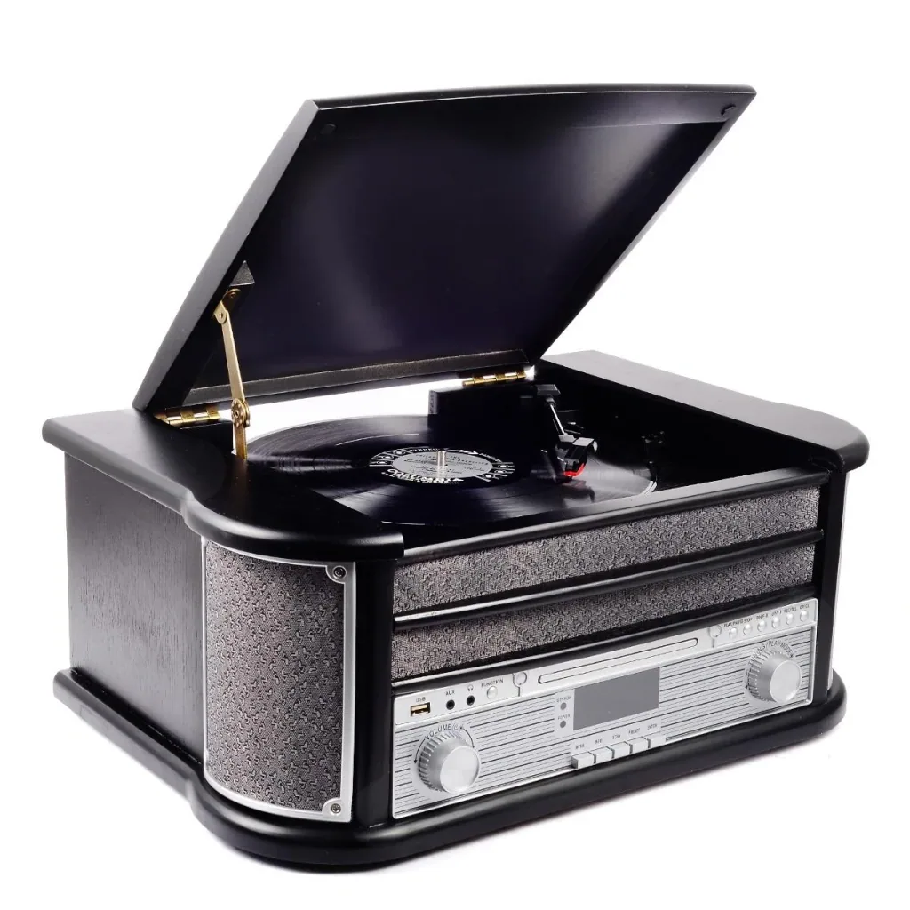 Retro HiFi system with DAB in black