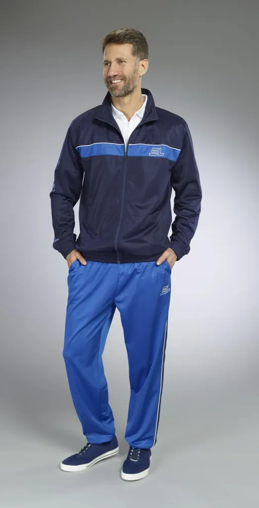 3-piece leisure suit, color navy-royal blue, size M