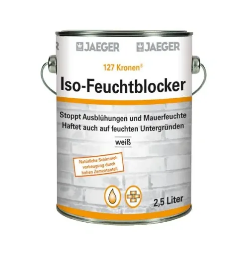 Insulating paint - moisture blocker, white, 2.5 L, brushable and rollable