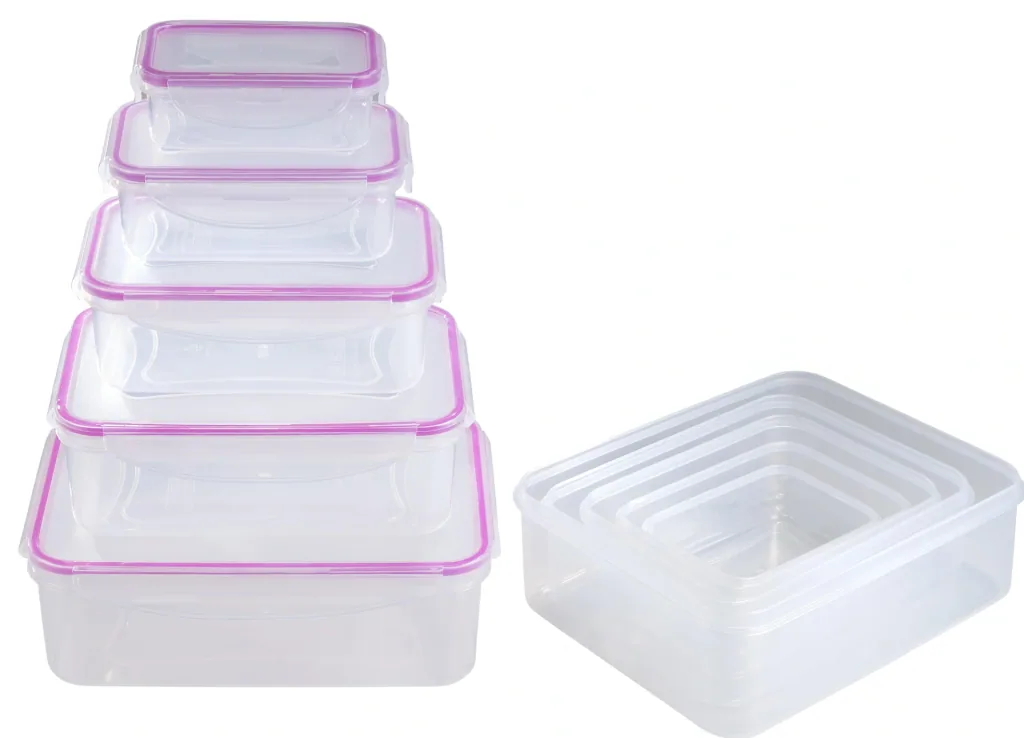 5-piece storage containers, berry