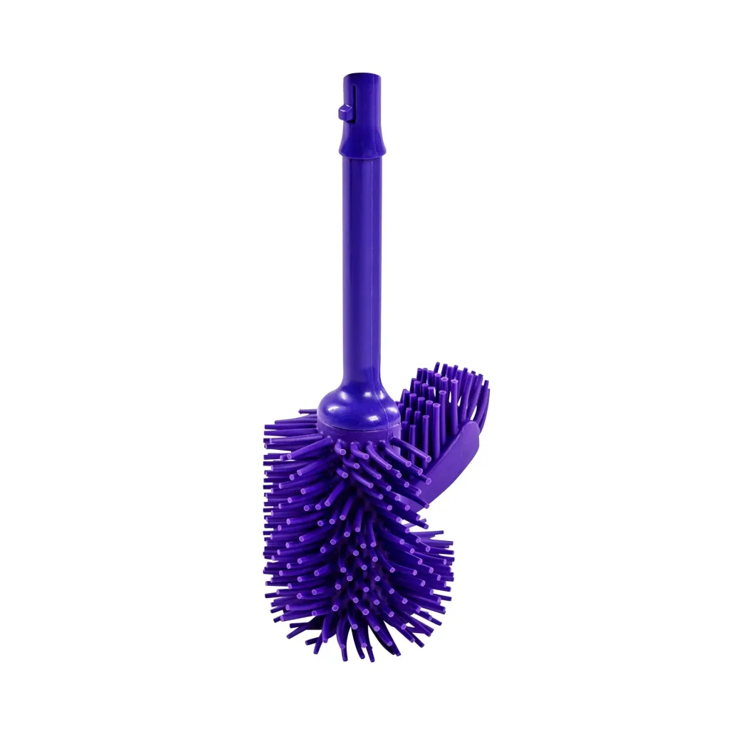 Silicone toilet brush, purple