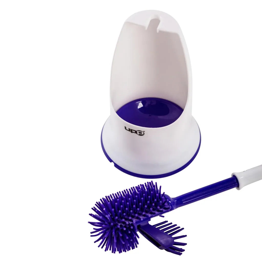Silicone toilet brush, purple