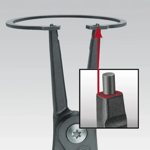 Precision circlip pliers 180 mm for external rings
