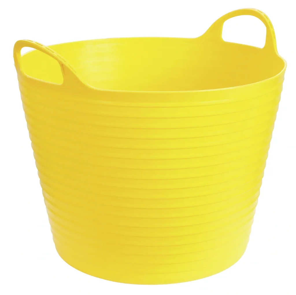 Bucket "Flex Bag", approx. 28 l, color yellow