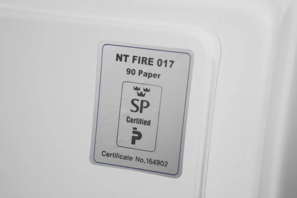 Data Combi data protection safe, external dimensions 720 x 500 x 500 mm, with fingerprint lock