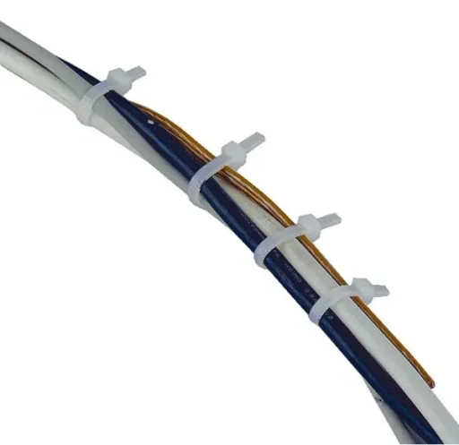 Cable ties 4.8 x 200 mm, UV-stable - 100 pieces - color black