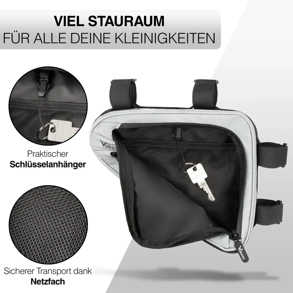 Triangle Bag, reflective grey