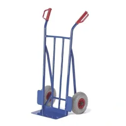 Steel tube sack barrow with solid rubber tires 250 mm